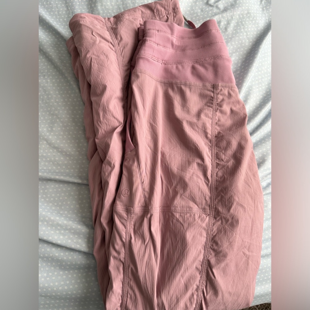Rose blush Lululemon studio dance pants